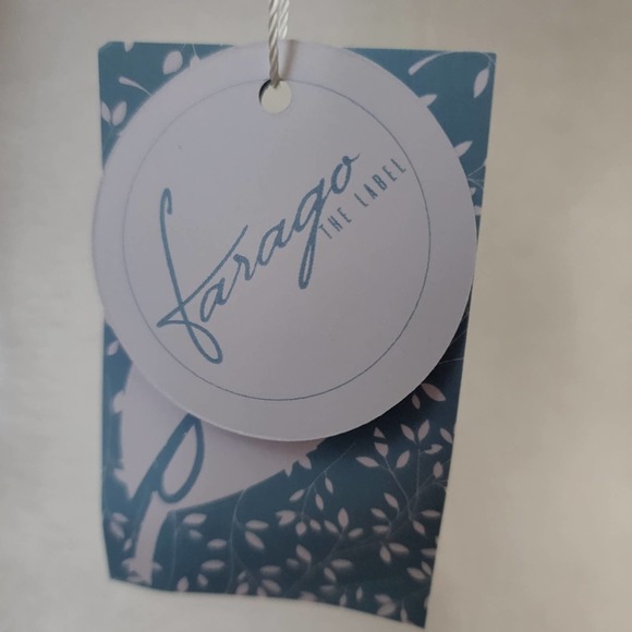 Farago The Label Lucia Triangle Bikini Top in Yellow Floral - NWT - Picture 6 of 12